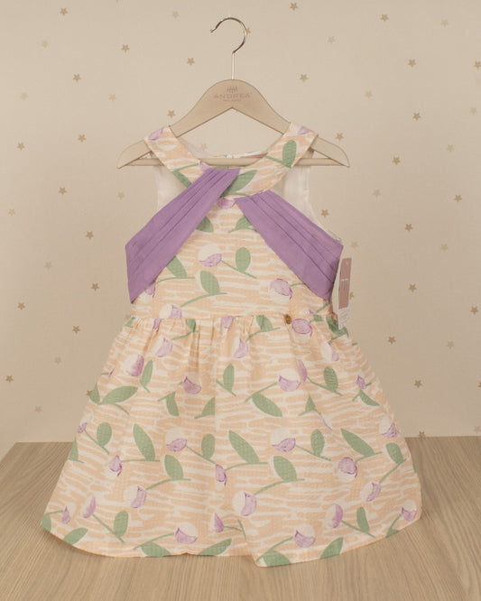 VESTIDO TALLE ALTO DETALLE PLIZADO FRONTAL