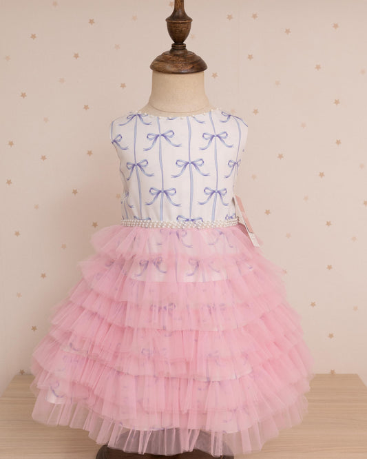 VESTIDO GINEBRA FALDA TULL LAZOS