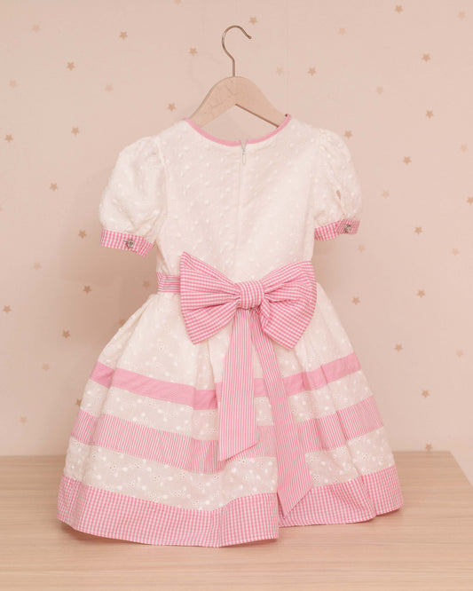 VESTIDO TALLE ALTO OAJLILLO CON LAZO