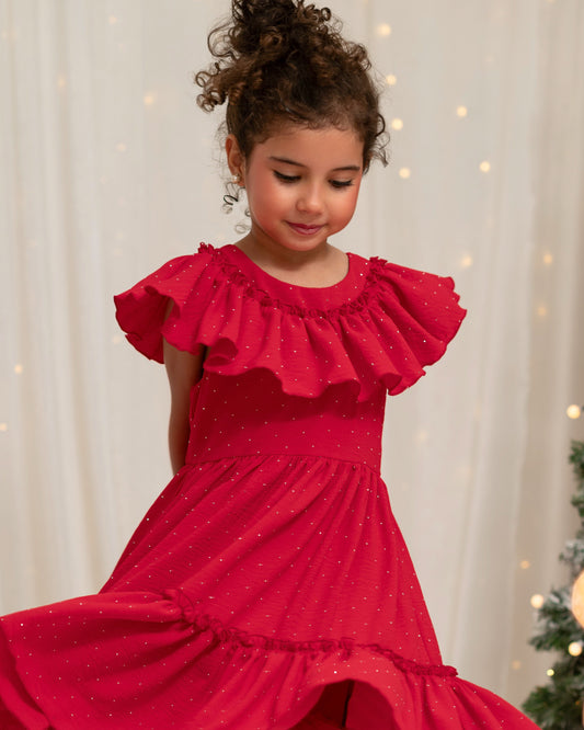 VESTIDO ZARA ARANDELA CUELLO ENCANTO