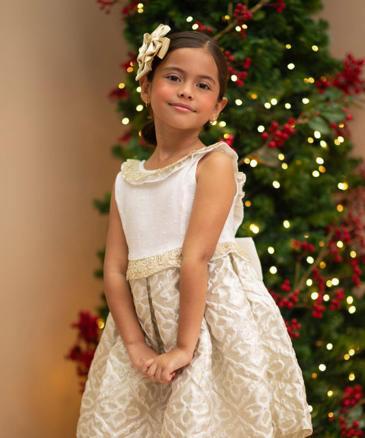 VESTIDO FANTASIA PLATINO NIÑA