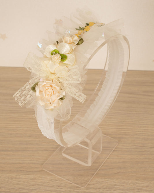 CINTILLO BASE TUL CON FLORE