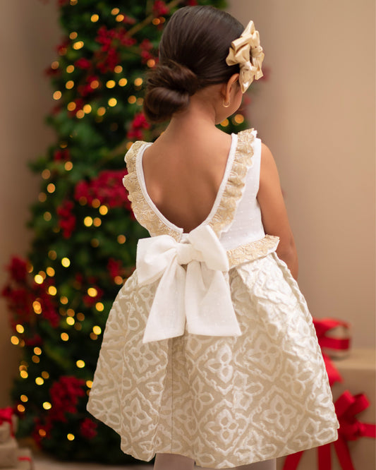 VESTIDO FANTASIA PLATINO NIÑA