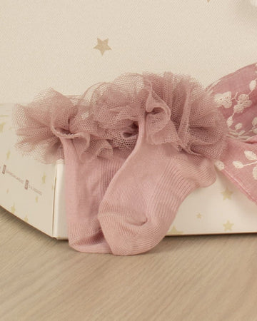 CALCETIN CORTO TUL FRUNCIDO