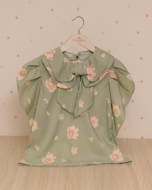 CAMISA MUÑECA CUELLO LAZO