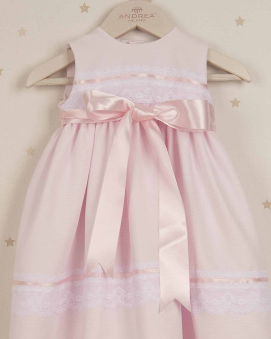FALDON DETALLES PUNTILLA Y CINTA ROSA