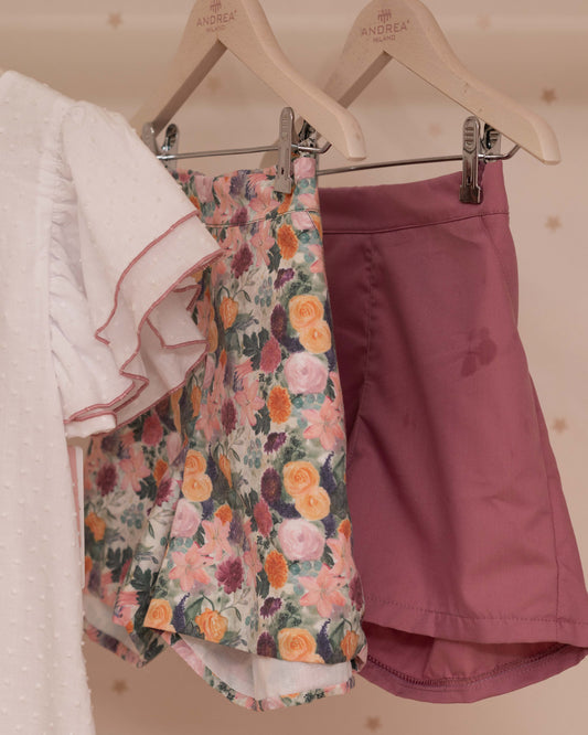 CONJUNTO SHORT CAMISA BLANCA