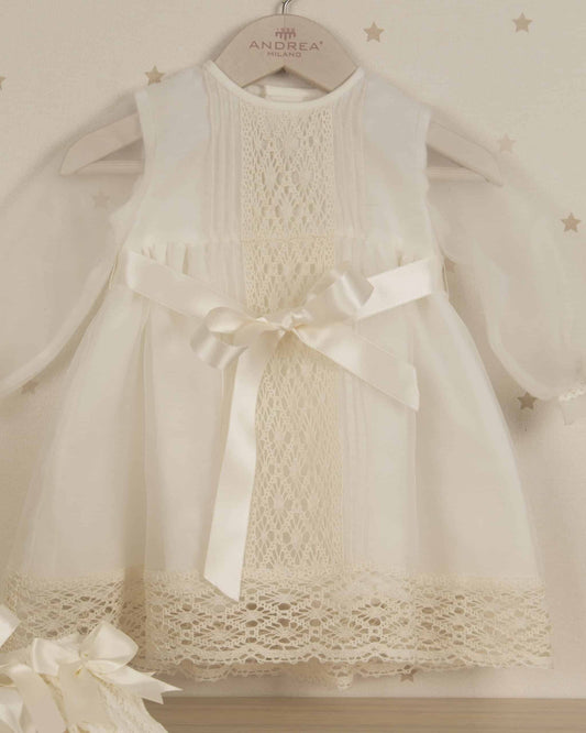 VESTIDO CRISTAL CON CAPOTA MANGA LARGA