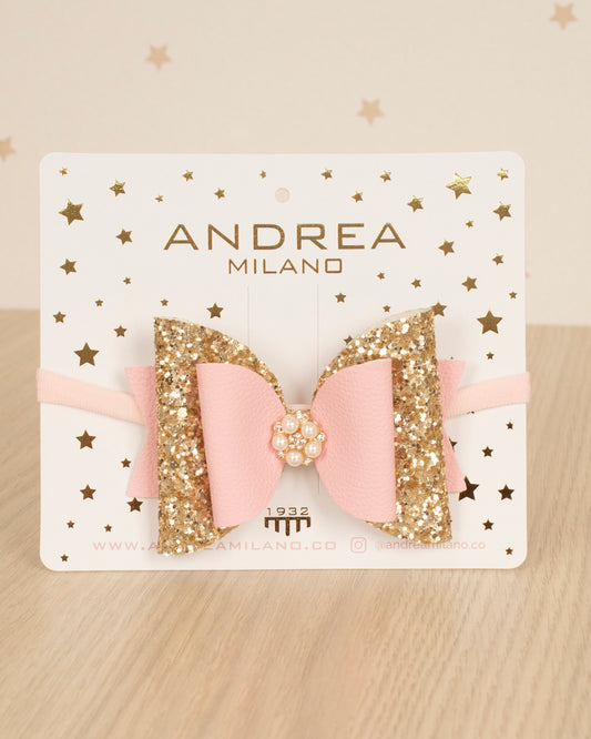 CINTILLO CORBATIN GLITTER Y PERLAS