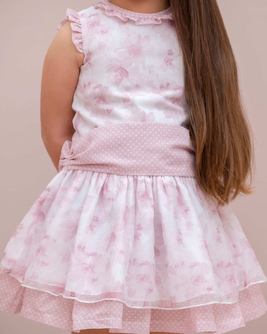 VESTIDO DIAMANTE ACUARELA TALLE BAJO