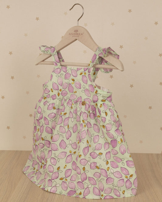 VESTIDO BEBE TALLE ALTO Y ARANDELAS