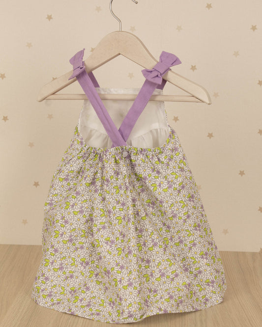VESTIDO BEBE TIRANTES LAZO