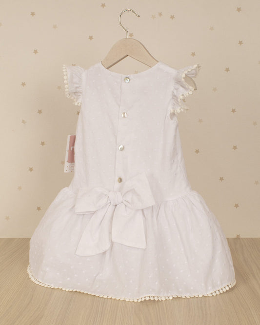VESTIDO TALLE BAJO PLUMETI UNICOLOR