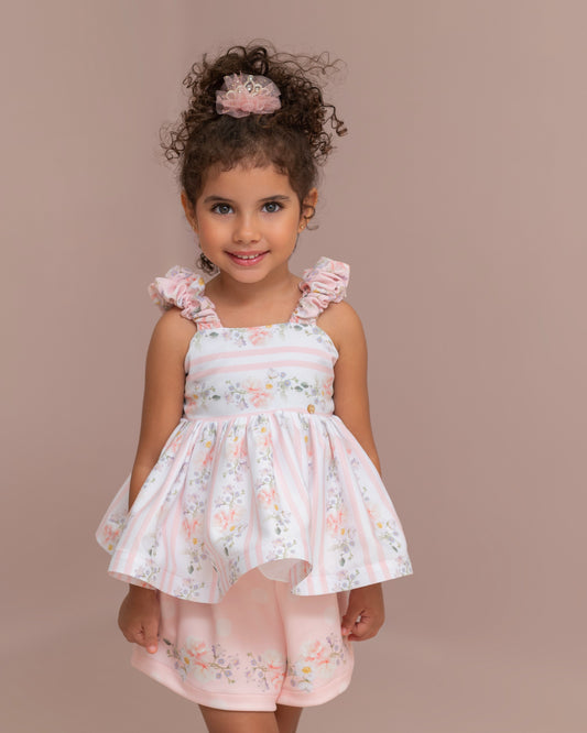 CONJUNTO ITALA ESTAMPADO FLORES CALIXTA