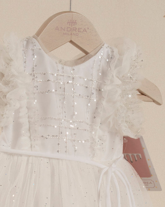 VESTIDO TALLE ALTO ARANDELAS HOMBROS