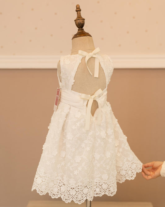 VESTIDO ALAS ESCOTE FLORES UN ENCANTO