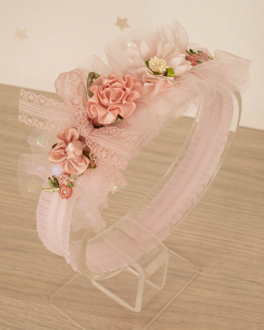 CINTILLO BASE TUL CON FLORE