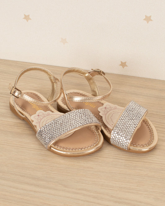 SANDALIA CHERRIE CON HEBILLA Y BRILLANTES