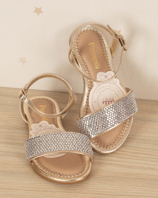 SANDALIA CHERRIE CON HEBILLA Y BRILLANTES