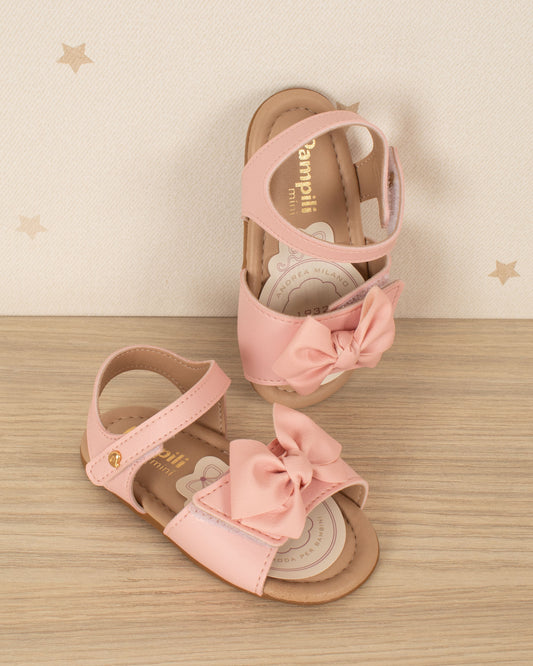 SANDALIA NANA VELCRO CON LAZO Y VELCRO