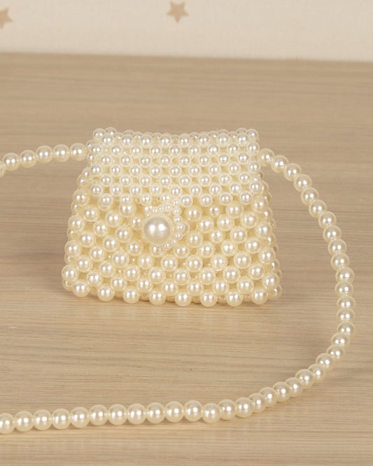 BOLSO MINI DE PERLAS CON ADORNO