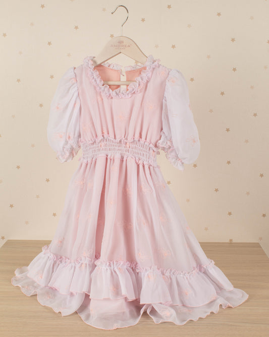 VESTIDO EMILY LAZOS BORDADOS