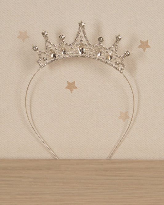 DIADEMA TIPO CORONA DIAMANTES BRILLANTES