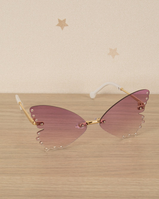 GAFAS LENTE MARIPOSA CON PIEDRAS EN BORDE