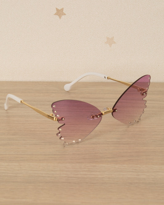 GAFAS LENTE MARIPOSA CON PIEDRAS EN BORDE