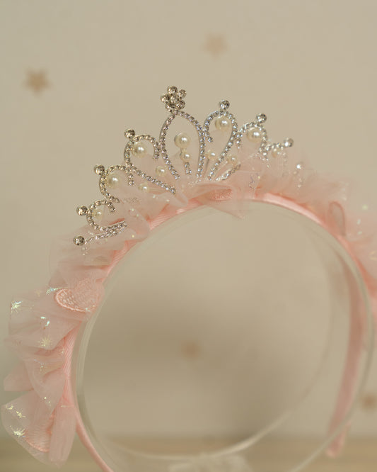 DIADEMA CORONA TUL
