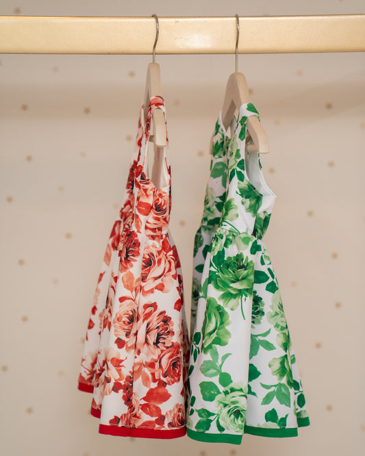 VESTIDO TALLE ALTO ESTAMPADO FLORES