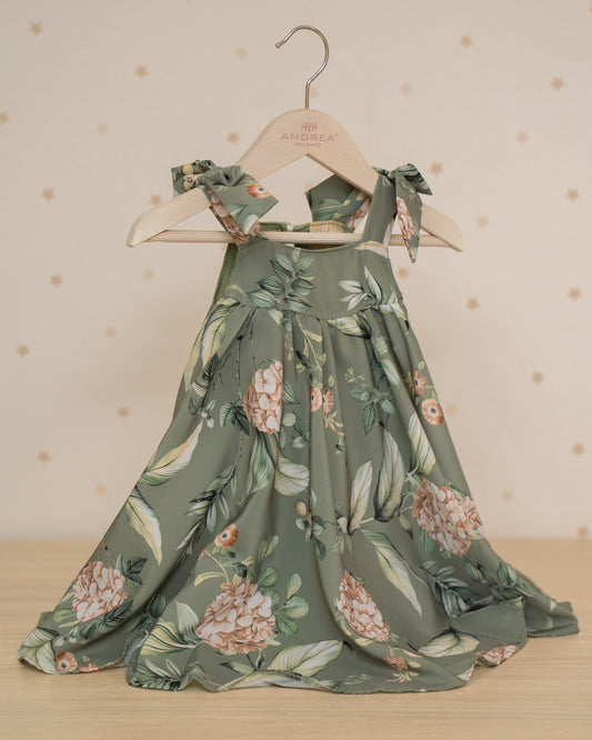 VESTIDO TALEGO TIRANTES ESTAMPADO FLORES