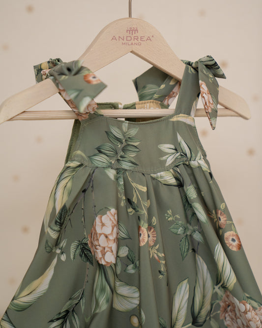 VESTIDO TALEGO TIRANTES ESTAMPADO FLORES