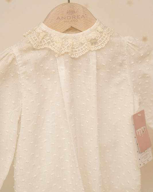 CONJUNTO RANITA LAZO CAMISA MANGA LARGA PLUMETI