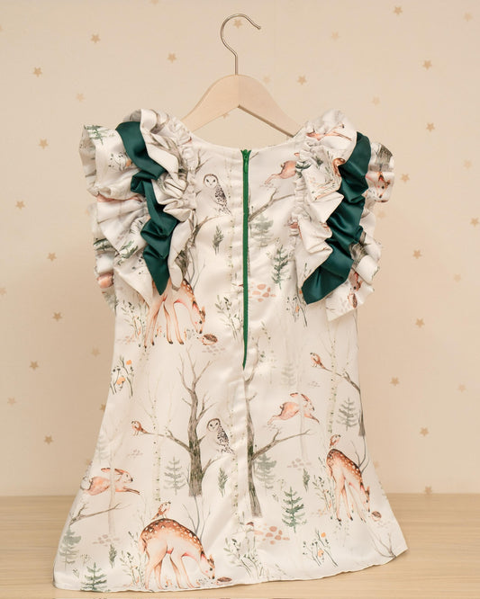 VESTIDO HABANA ARANDELAS HOMBROS