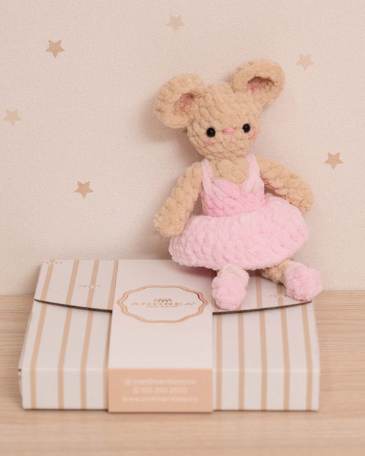 BAILARINA CROCHET RATONA FALDITA