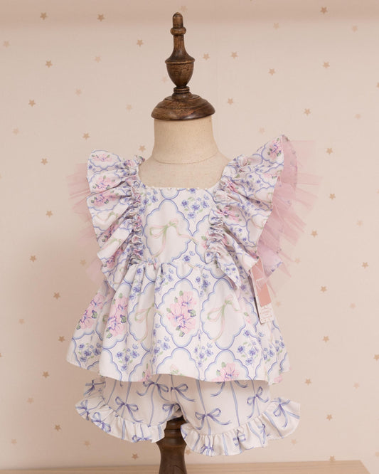CONJUNTO ROSITA ARANDELAS LAZOS