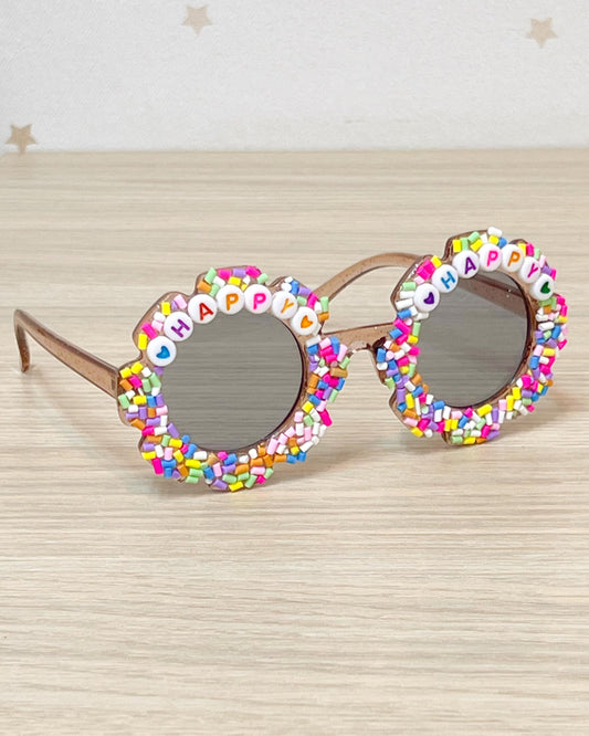 GAFAS LENTE OSCURO BORDE DE COLORES