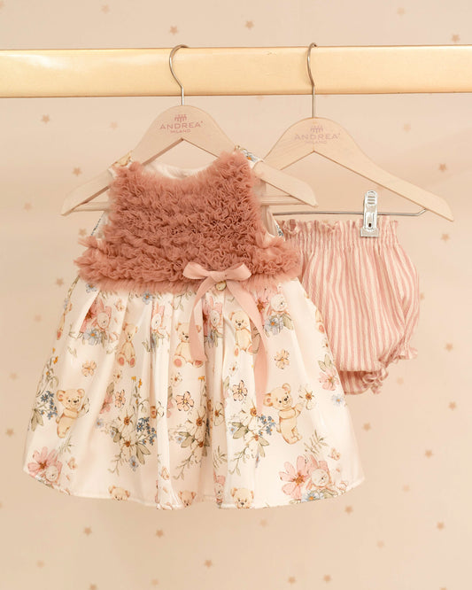 VESTIDO BLANCA CON RANITA VELITAS