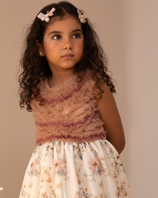 VESTIDO OLA PECHO TUL VELITAS