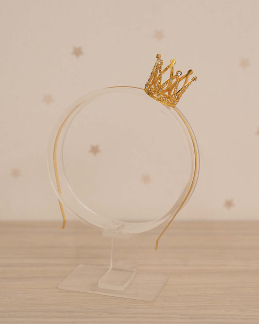 DIADEMA CON CORONA DE PUNTAS CRISTALES