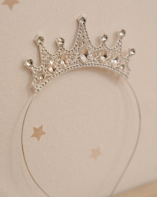 DIADEMA TIPO CORONA DIAMANTES BRILLANTES