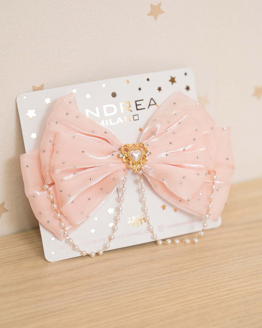 GANCHO CORBATIN PERLAS Y ADORNO CADENA