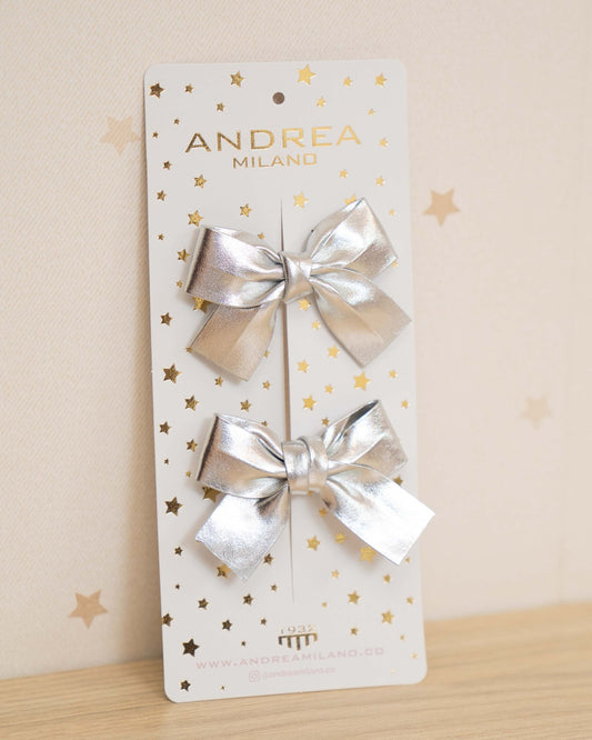 GANCHO SATINADOS TIPO LAZO X2