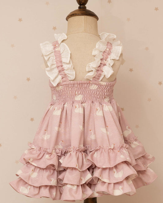 VESTIDO BIANCA BEBE NIDO ROSA CON RANITA