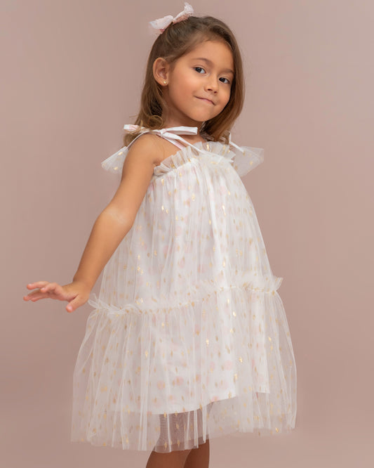 VESTIDO TIRANTES CUBIERTA TULL RAMOS