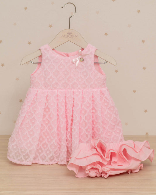 VESTIDO BLANCA TALLE ALTO LAZO FRONTAL CON RANITA ESMERALDA