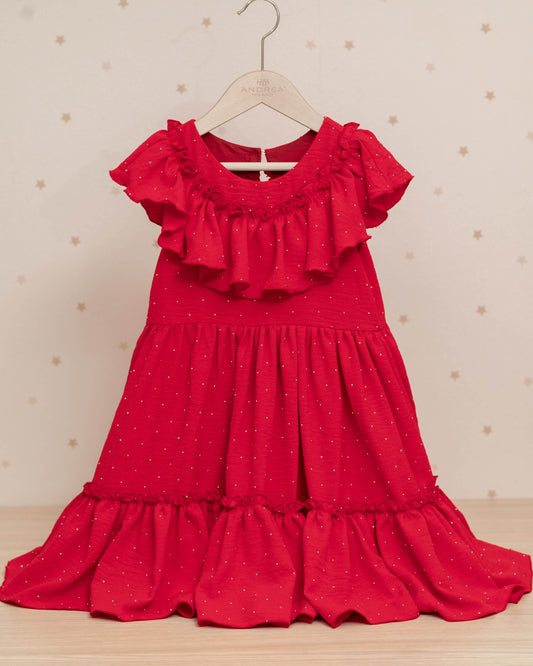 VESTIDO ZARA ARANDELA CUELLO ENCANTO