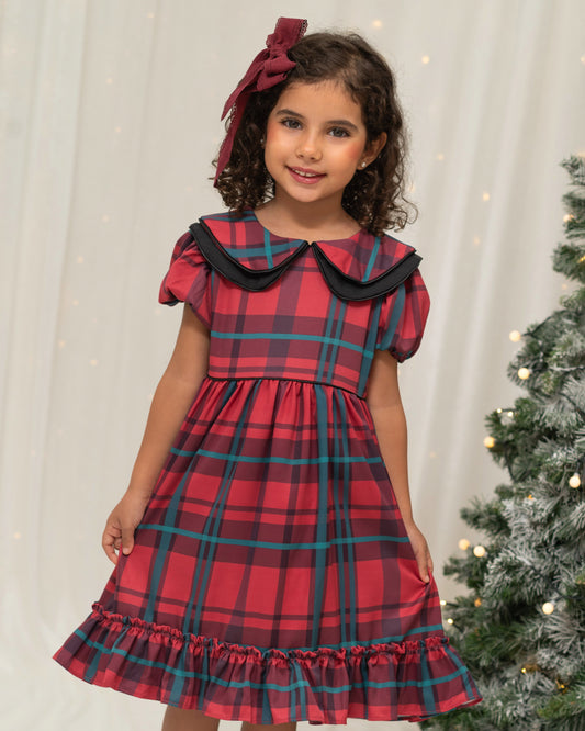 VESTIDO CORDEL ESTAMPADO CUADROS