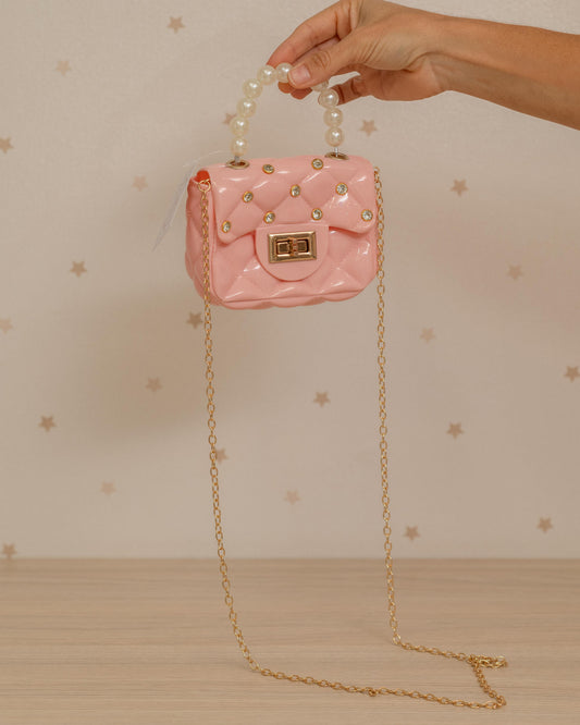 BOLSO SINTETICO ASA PERLAS Y CRISTALES